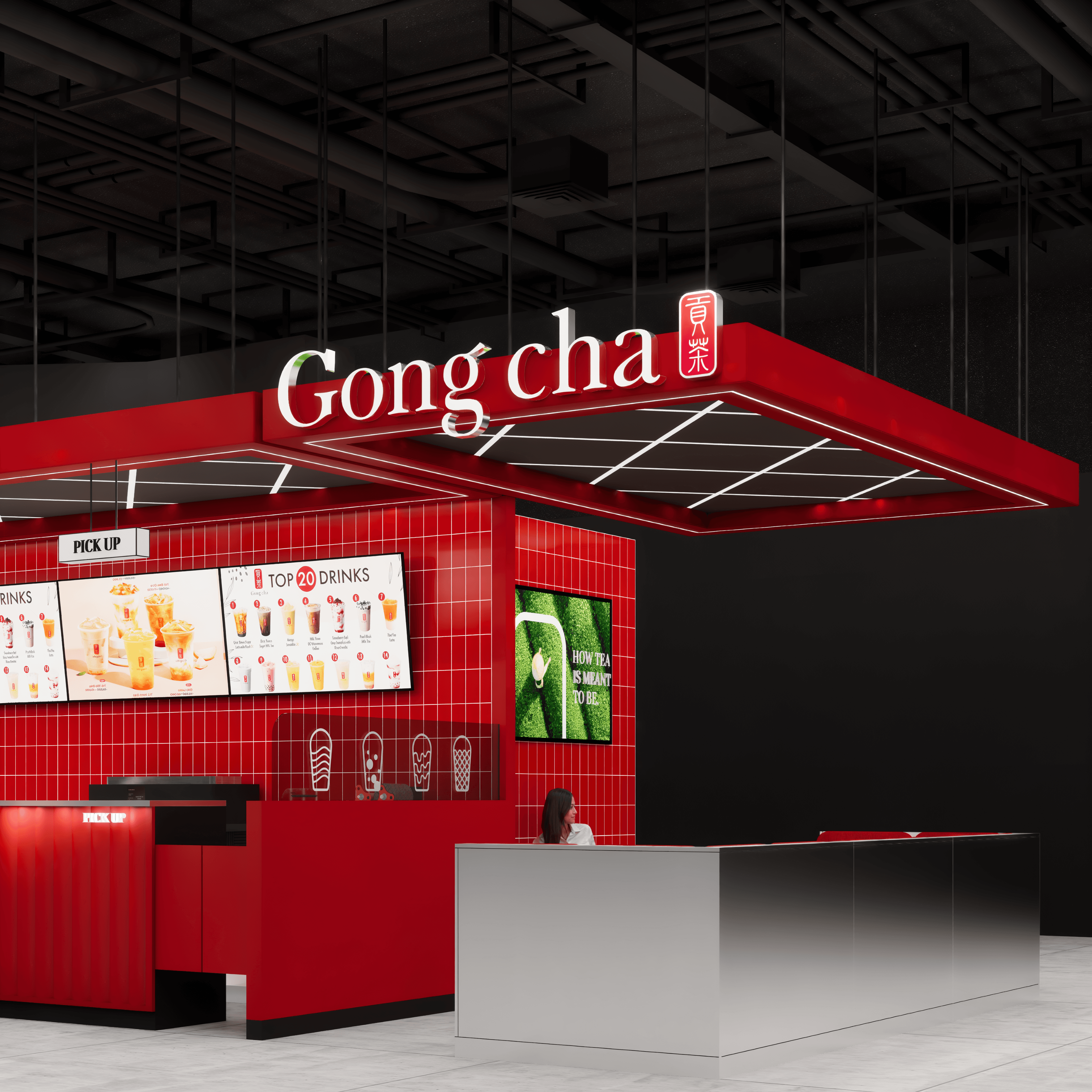 Gong cha Mongolia – Интерьер дизайн